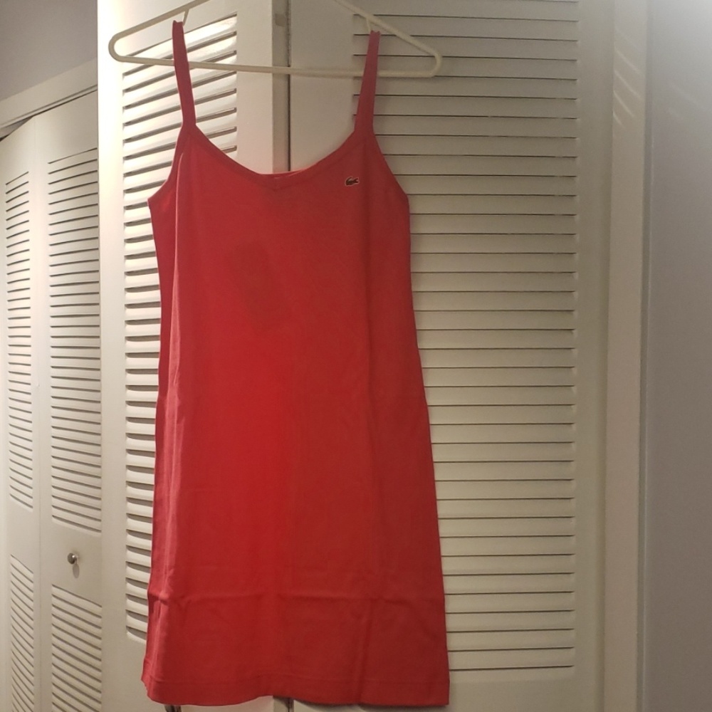 Lacoste rose sleeveless dress